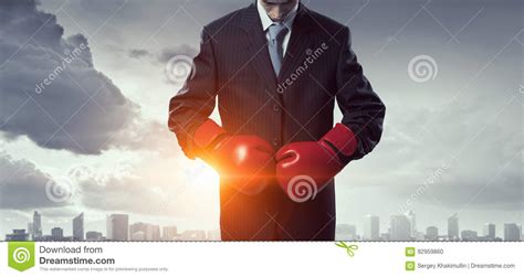 Mister boss ready to fight stock photo. Image of business - 92959860