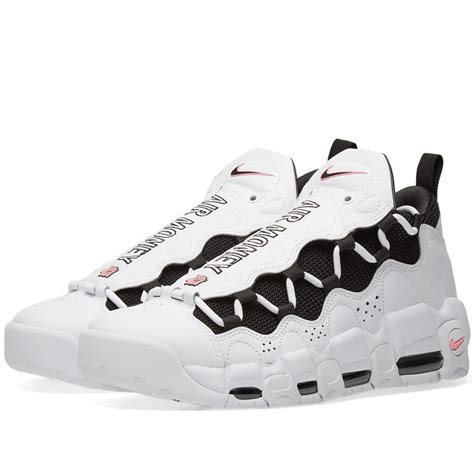 Nike Air More Money Chalk White & Coral Black | END.