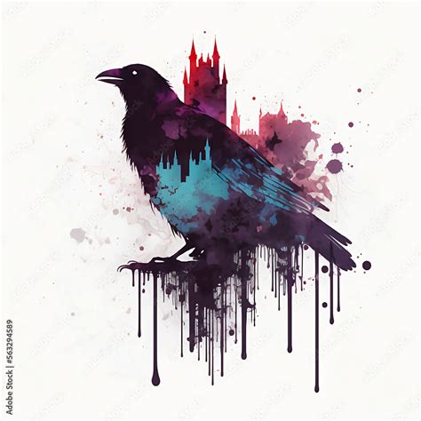 Raven Stock Illustration | Adobe Stock