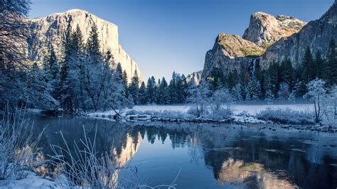 Yosemite Valley in winter - Yosemite National Park - backiee