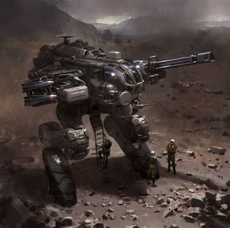 Mech w Missiles, John Liberto | Mech, Concept art world, Robot concept art