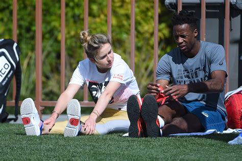 Elina Svitolina with her boyfriend Gael Monfils in Indian Wells | GotCeleb