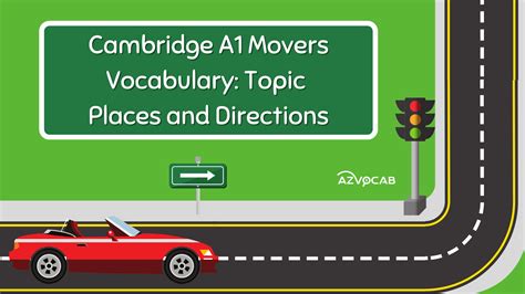 Cambridge A1 Movers Vocabulary: Topic Places and Directions | azvocab.ai