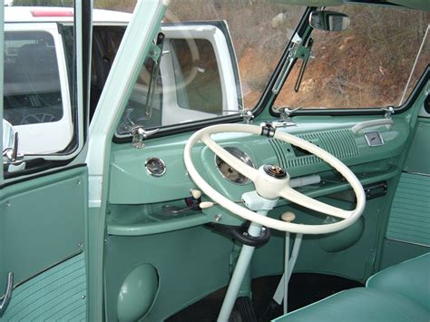 1963 VW 23 Window Bus steering wheel and interior dash - Vintage Volkswagen Restoration