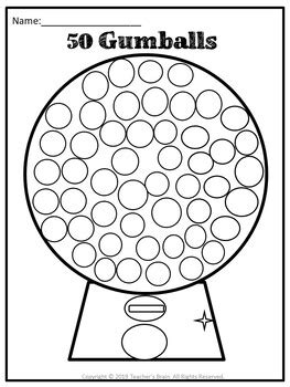 50th Day of School Activities by Teacher's Brain - Cindy Martin | TpT