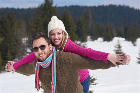 romantic young couple on winter vacation 11584855 Stock Photo at Vecteezy