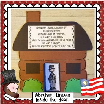 President's Day Abraham Lincoln Log Cabin Craft by Little Kinder Bears