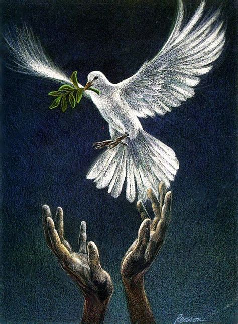 Snow White Dove Painting by Rick Reason - Pixels