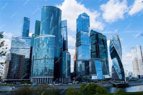 Premium Photo | MoscowCity and Moscowriver area Russia modern ...