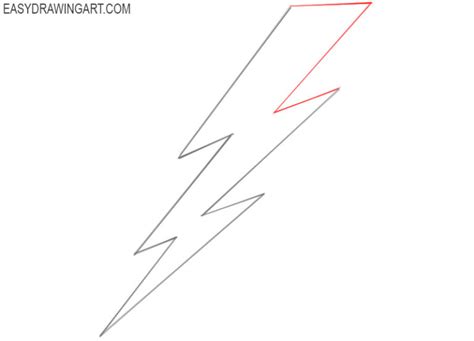 How to Draw a Lightning Bolt - Easy Drawing Art