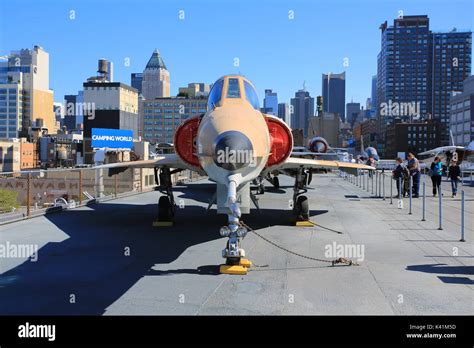 aircraft carrier intrepid sea & air space museum Stock Photo - Alamy