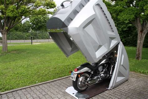 If Batman Owned a Futuristic Motorcycle Storage Locker, it Would be the ...