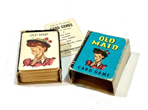 Vintage Old Maid, Mini Playing Cards, Whitman USA, Peter Pan Card Game, Original Box, Mid ...