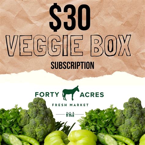 $30 Veggie Box Subscription