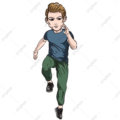 Running Men Jump Fitness Jump Up Exercise Cartoon Characters, Exercise Ppt, Jump, Sports PNG ...