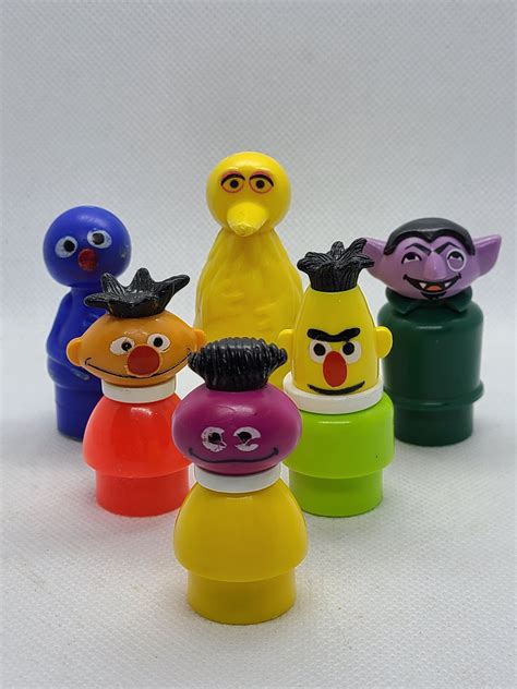 Vintage Fisher-price Little People Sesame Street Characters. Sold ...