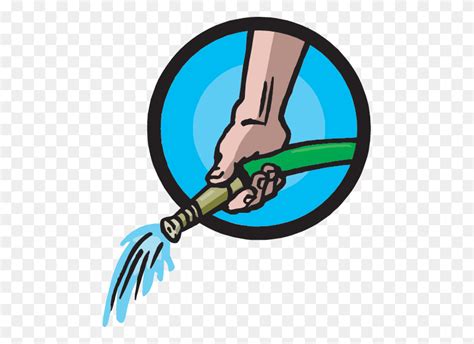 Hose Spraying Water Clip Art - Water Hose Clipart - FlyClipart