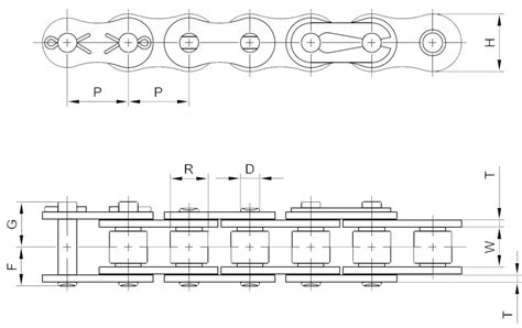 ANSI 35 Chain | ANSI Standard Size 35 Roller Chain - PEER Chain