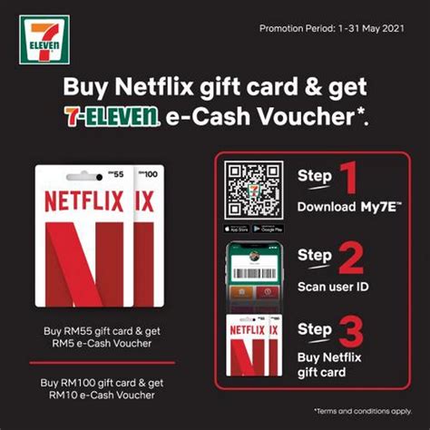 1-31 May 2021: 7 Eleven Netflix Gift Card Promotion Free e-Cash Voucher - EverydayOnSales.com