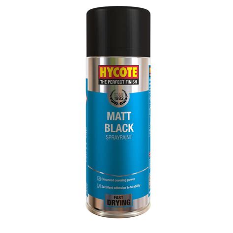 12 X Hycote Matt Black Acrylic Spray Paint 400Ml Aerosols | eBay