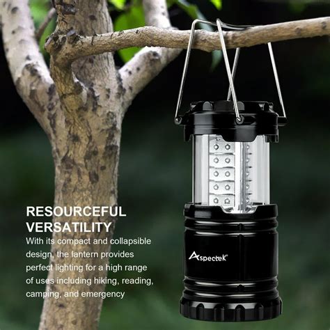 30 LED Ultra Bright Camping Lantern, Portable Collapsible Lightweight Lighting Outdoor Adventure ...