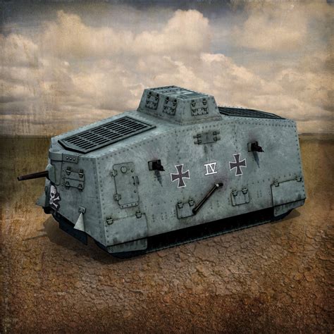 German A7V Tank 3D Model $79 - .max .fbx - Free3D