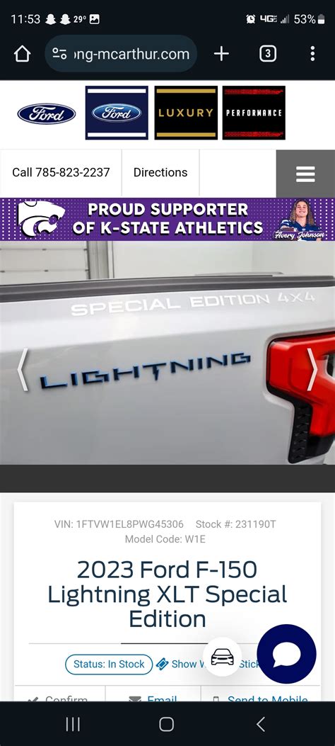 Kansas - Long McArthur Ford Special Edition Lighting!!! | Ford Lightning Forum For F-150 ...