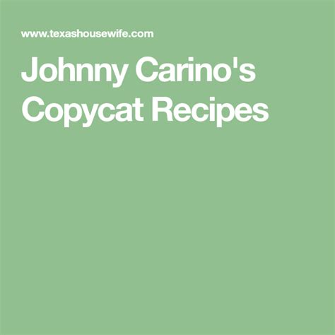 Johnny Carino's Copycat Recipes Chicken Marsala, Copycat Recipes ...