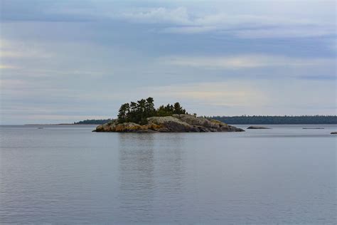 Lake Superior Provincial Park: a rock island as seen from the Agawa Rock Pictograph Trail [OC ...