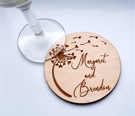 Personalized wedding coasters personalized rustic wedding | Etsy