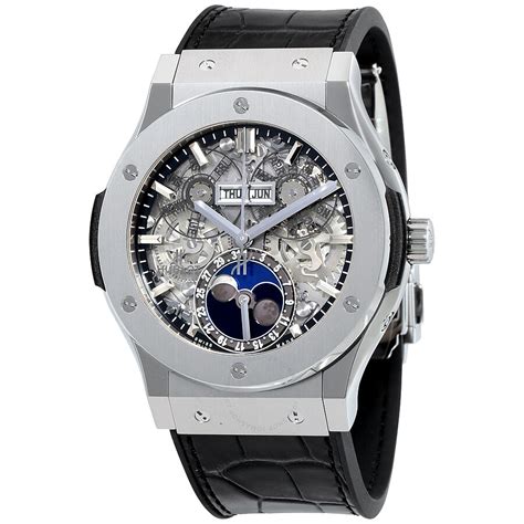 Hublot Classic Fusion Aerofusion Moonphase Sapphire Dial Titanium Men's Watch 517.NX.0170.LR ...