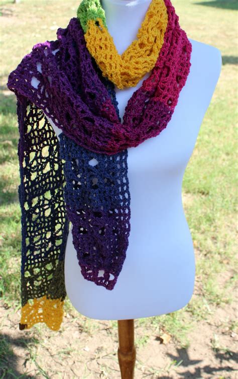 The Webster Mandala Scarf with a FREE Crochet Pattern! - YarnHookNeedles