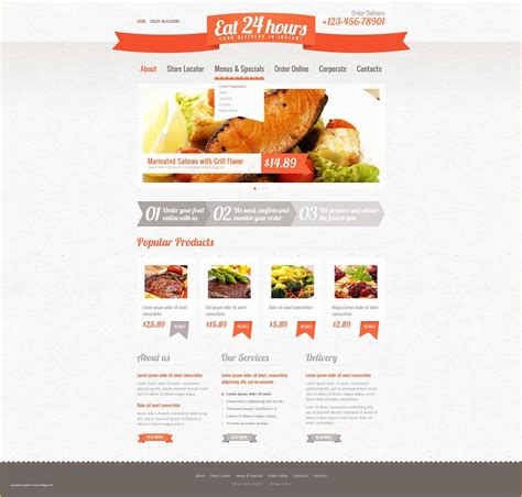 Catering Website Templates Free Of Catering Website Template ...