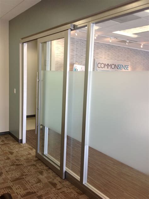 Glass sliding doors for office - kobo building