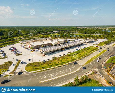 Buc-ee`s St Augustine Florida USA Aerial Drone Photo Editorial Stock Photo - Image of pump ...