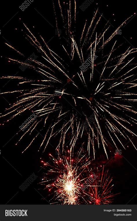 Real Fireworks On Deep Image & Photo (Free Trial) | Bigstock