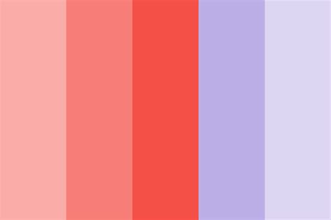 coral and purple Color Palette