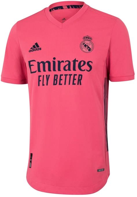 adidas Real Madrid Away Authentic Shirt 20/21 Pink Jersey Pink