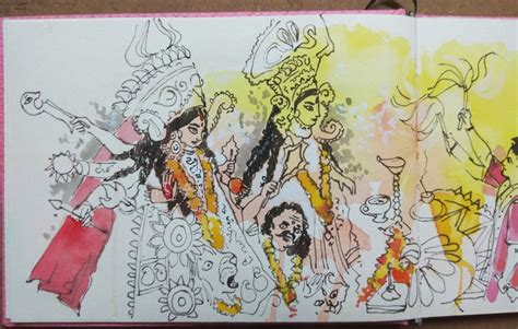 Discover more than 140 durga puja drawing picture super hot - seven.edu.vn