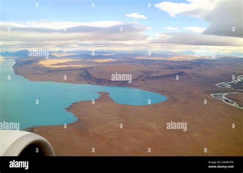 Aerial View of Patagonia Stunning Landscape as Seen from Airplane's ...