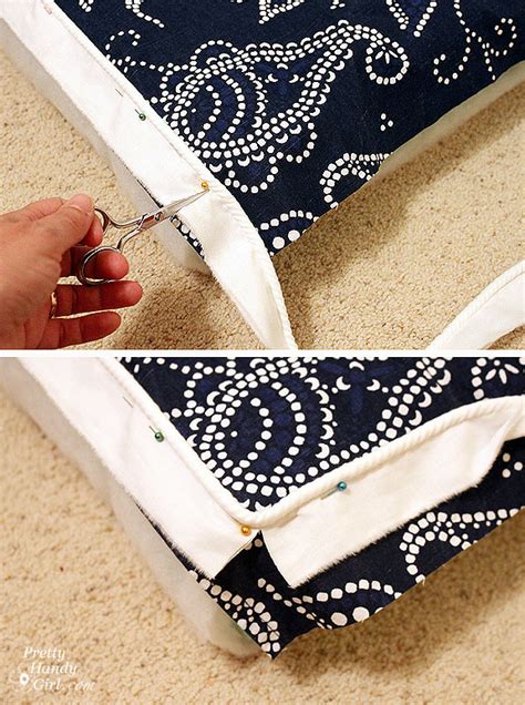 Sewing a Bench Cushion with Piping - Pretty Handy Girl