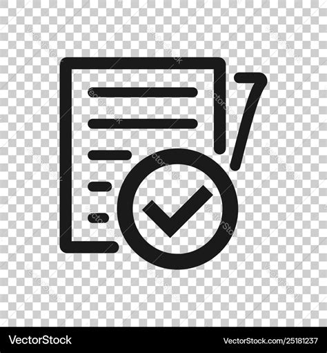 Compliance document icon in transparent style Vector Image