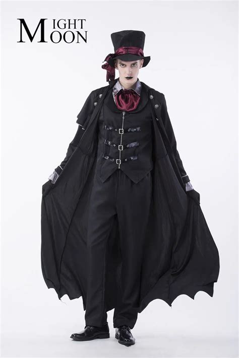 MOONIGHT Gothic Costume Costume Men Masquerade Party Halloween Cosplay Stage Magician Costume-in ...