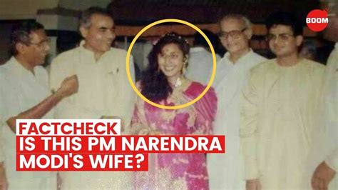 Factcheck: Is The Woman In This Image Narendra Modi's Wife? I BOOM | Narendra Modi And ...