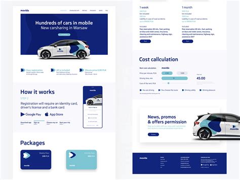 movida carsharing by Piotr Myszkowski on Dribbble