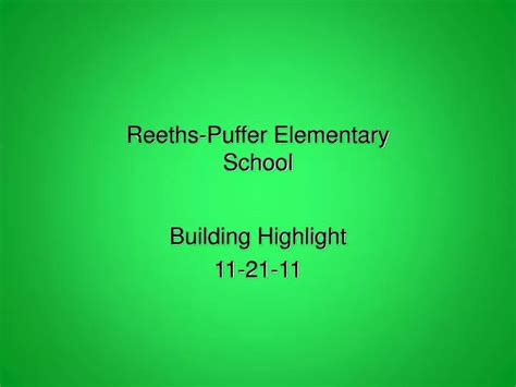PPT - Reeths-Puffer Elementary School PowerPoint Presentation, free download - ID:2586847