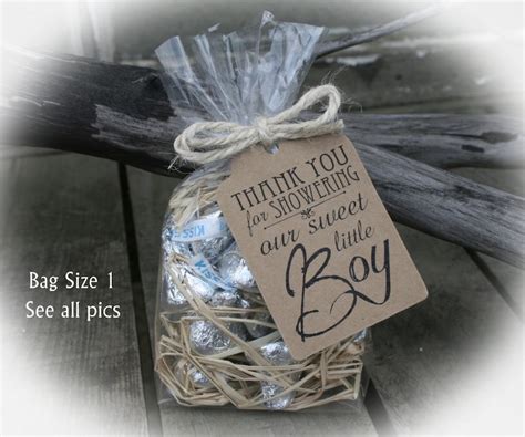 Boy Baby Shower Favor Baby Shower Favors/ DIY Bags/favor Tag - Etsy