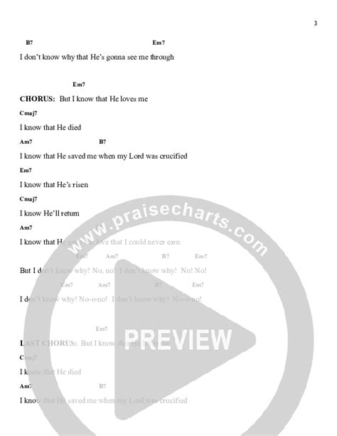 I Don't Know Why Chords PDF (Heart Of The City) - PraiseCharts