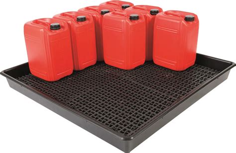 Oil and Chemical Spill Tray for 16 x 25L Drums | First Mats UK