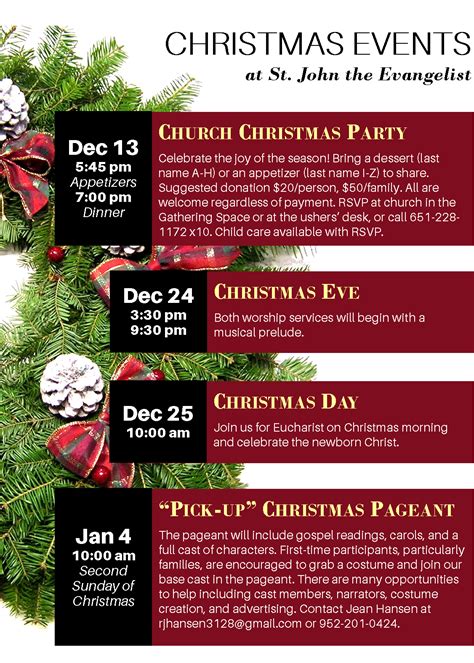 Christmas Events - St. John's Church